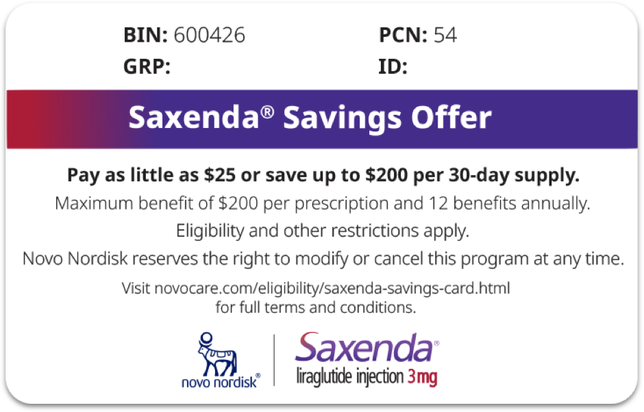 Saxenda® (liraglutide) injection 3mg Cost, Coverage, & Savings