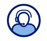 Person wearing a headset icon