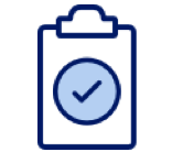 Clipboard with check mark icon